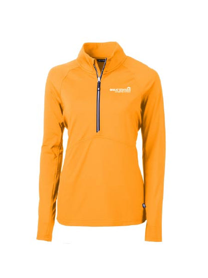 GSC131. Cutter & Buck Adapt Eco Knit Stretch Recycled Women's Half Zip Pullover