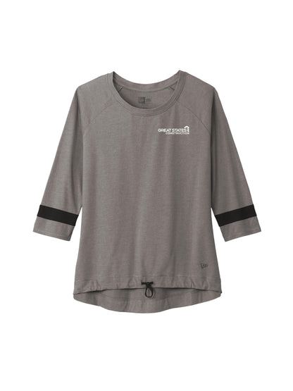 GSC104. New Era® Ladies Tri-Blend 3/4 Sleeve Tee