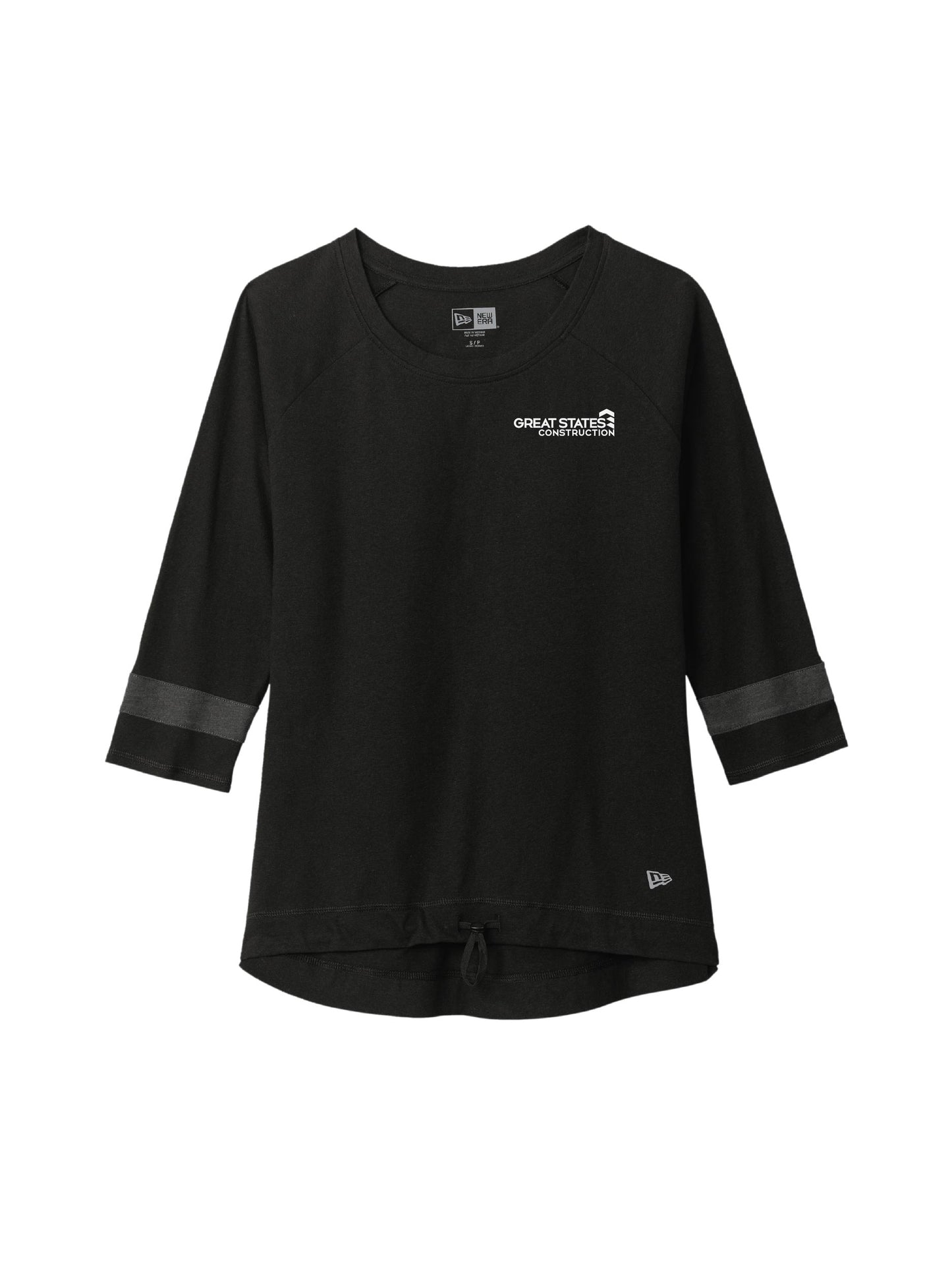 GSC104. New Era® Ladies Tri-Blend 3/4 Sleeve Tee