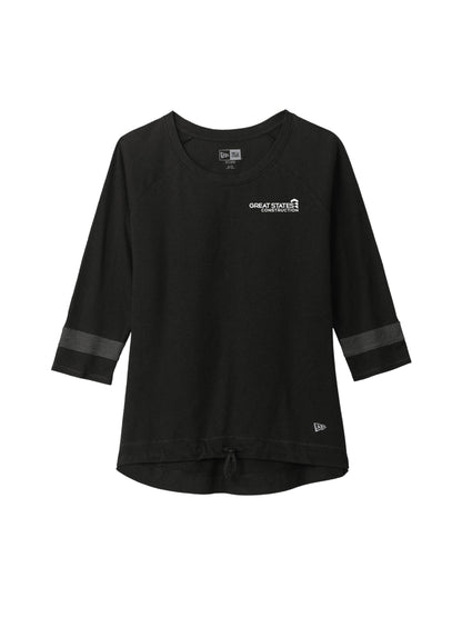 GSC104. New Era® Ladies Tri-Blend 3/4 Sleeve Tee