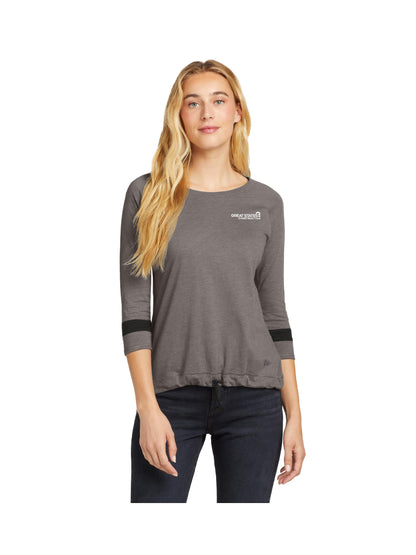 GSC104. New Era® Ladies Tri-Blend 3/4 Sleeve Tee