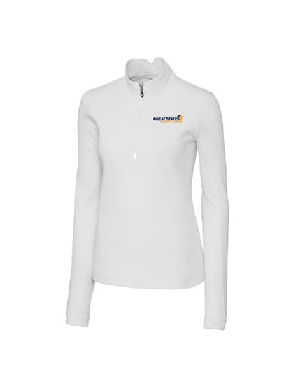 GSC132. Cutter & Buck Traverse Stretch Quarter Zip Women's Pullover