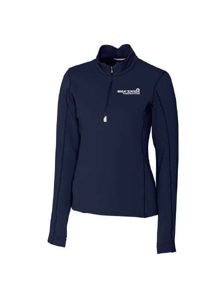 GSC132. Cutter & Buck Traverse Stretch Quarter Zip Women's Pullover