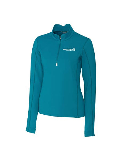 GSC132. Cutter & Buck Traverse Stretch Quarter Zip Women's Pullover