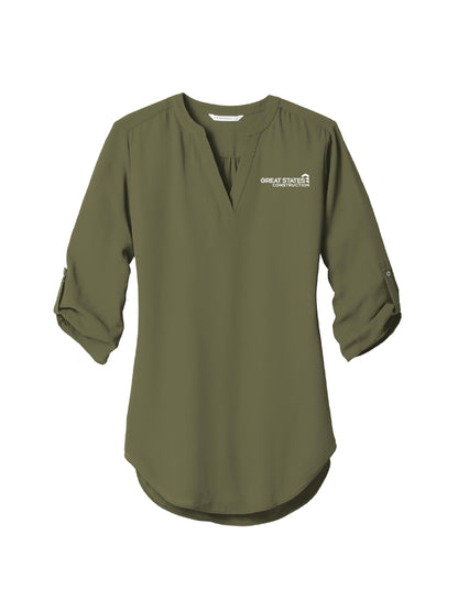 GSC105. Ladies Port Authority® ¾-Sleeve Tunic Blouse