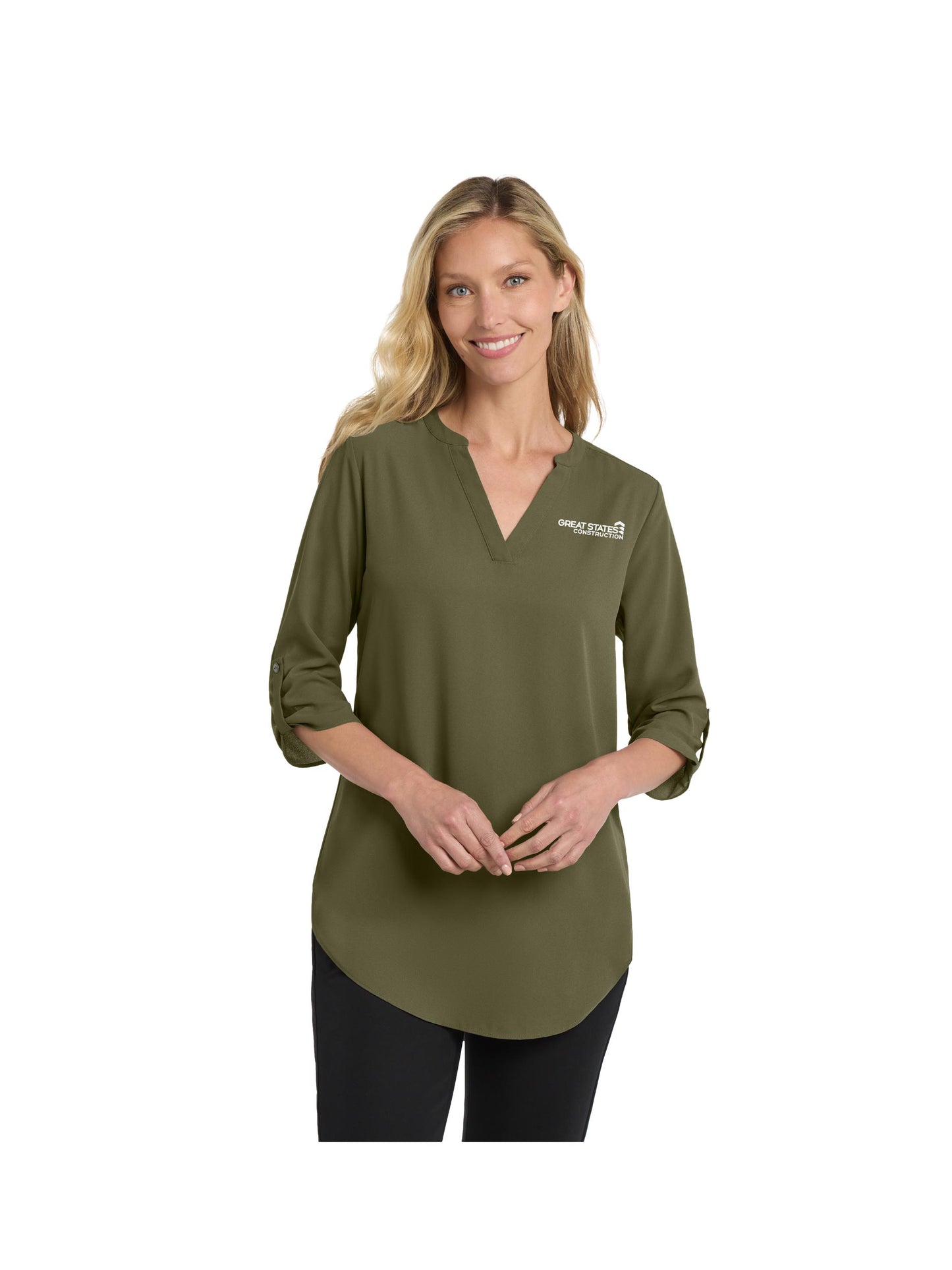 GSC105. Ladies Port Authority® ¾-Sleeve Tunic Blouse