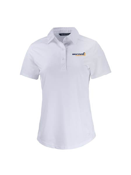GSC134. Cutter & Buck Prospect Textured Stretch Women's Short Sleeve Polo