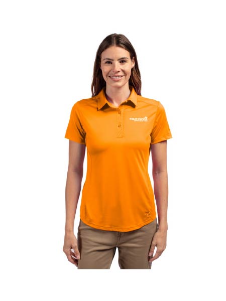GSC134. Cutter & Buck Prospect Textured Stretch Women's Short Sleeve Polo