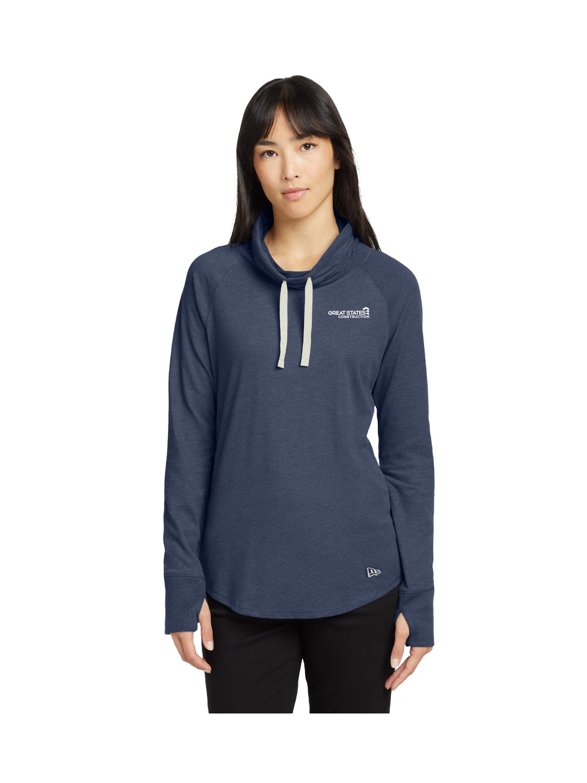 GSC111. New Era® Ladies' Sueded Cotton Blend Cowl Tee