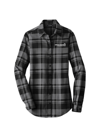 GSC114. Port Authority® Ladies Plaid Flannel Tunic