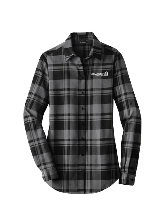 GSC114. Port Authority® Ladies Plaid Flannel Tunic