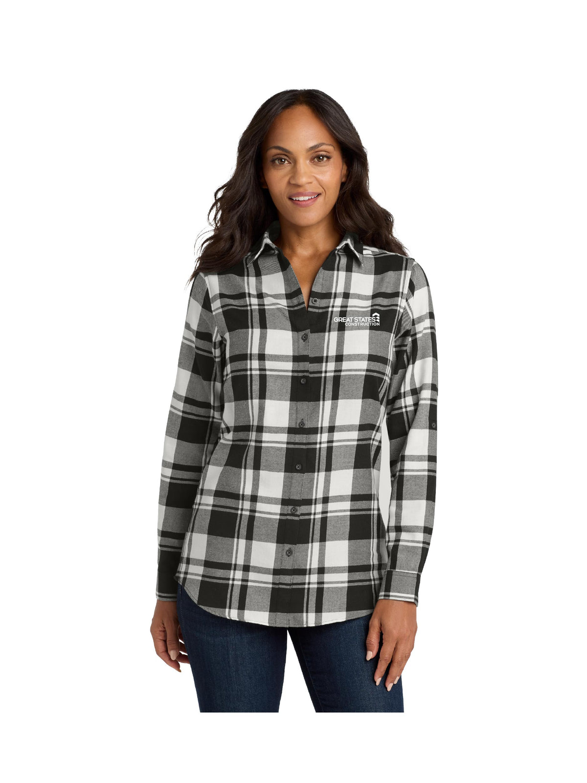 GSC114. Port Authority® Ladies Plaid Flannel Tunic