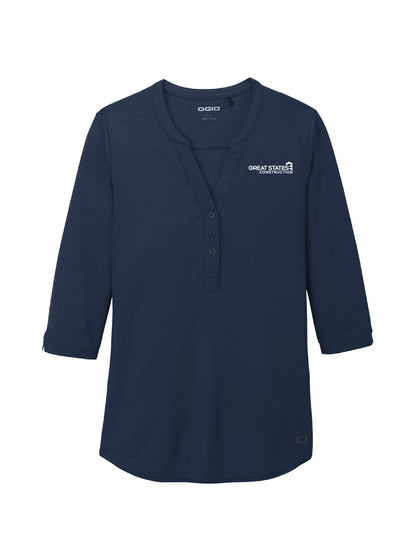 GSC121. OGIO ® Ladies Jewel Henley