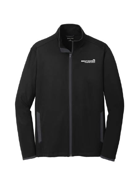 GSC219. Sport-Tek® Men's Sport-Wick® Stretch Contrast Full-Zip Jacket