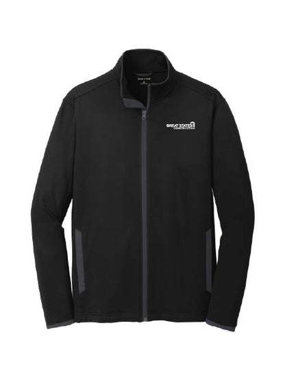GSC219. Sport-Tek® Men's Sport-Wick® Stretch Contrast Full-Zip Jacket