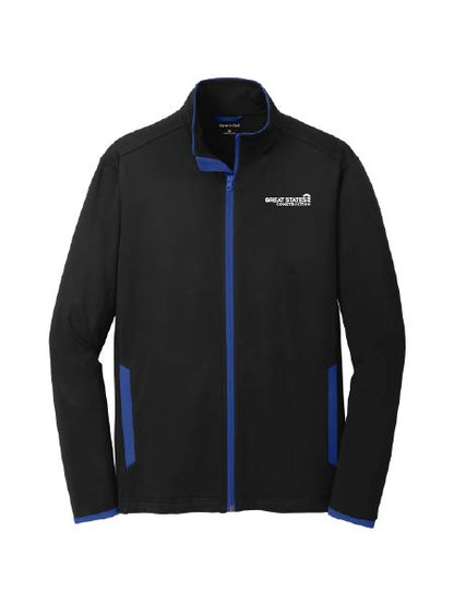 GSC219. Sport-Tek® Men's Sport-Wick® Stretch Contrast Full-Zip Jacket