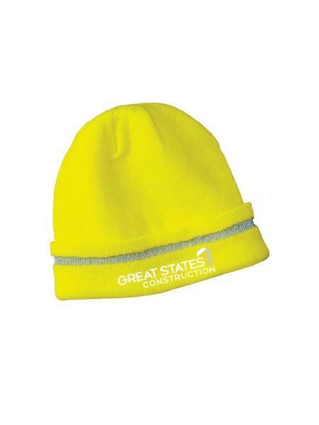 GSC500. CornerStone® - Enhanced Visibility Beanie with Reflective Stripe