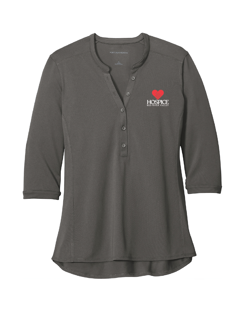 HRRV106. Port Authority Ladies UV Choice Pique Henley