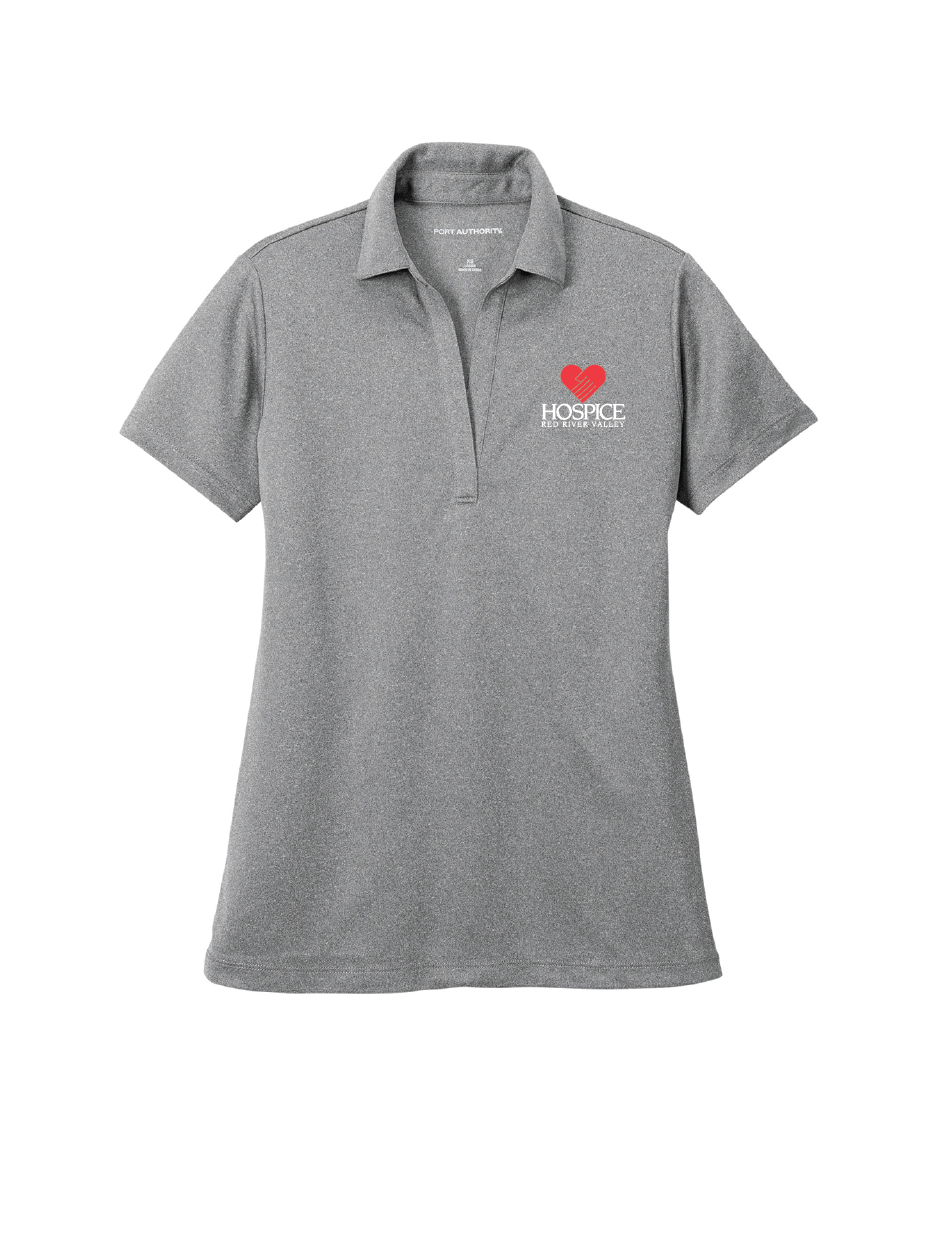 HRRV109. Port Authority Ladies Heathered Silk Touch Performance Polo