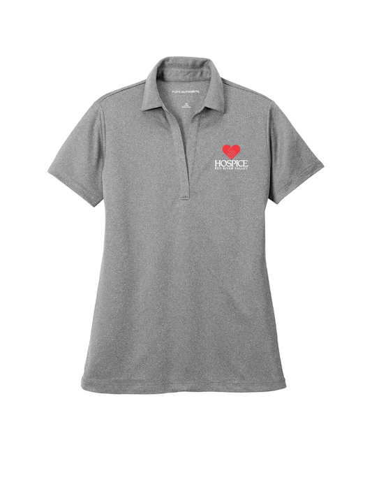 HRRV109. Port Authority Ladies Heathered Silk Touch Performance Polo