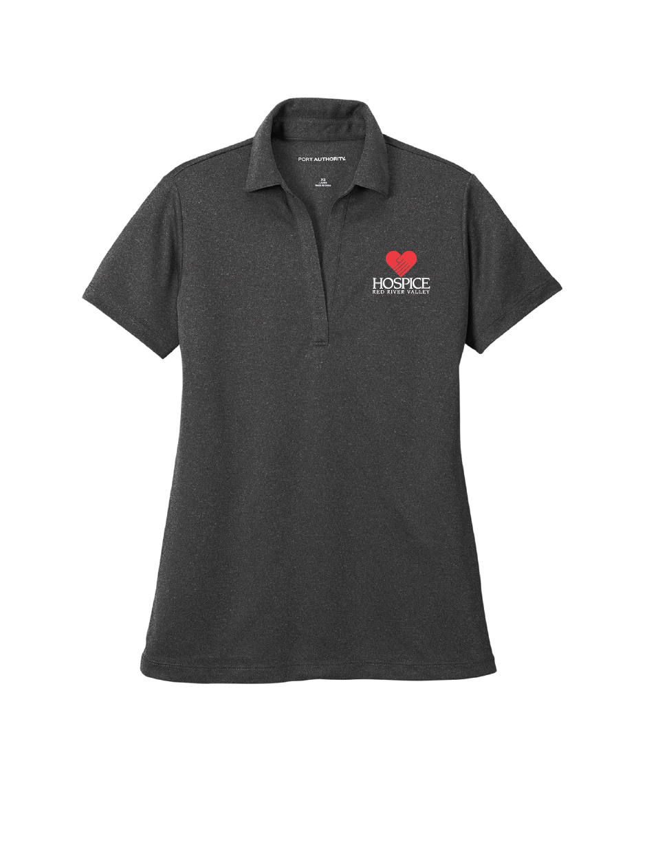 HRRV109. Port Authority Ladies Heathered Silk Touch Performance Polo
