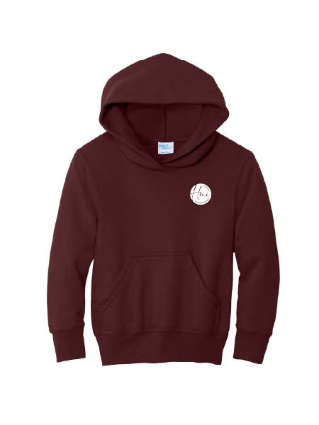 HAC309. Port & Co Youth Core Fleece Hooded Sweatshirt