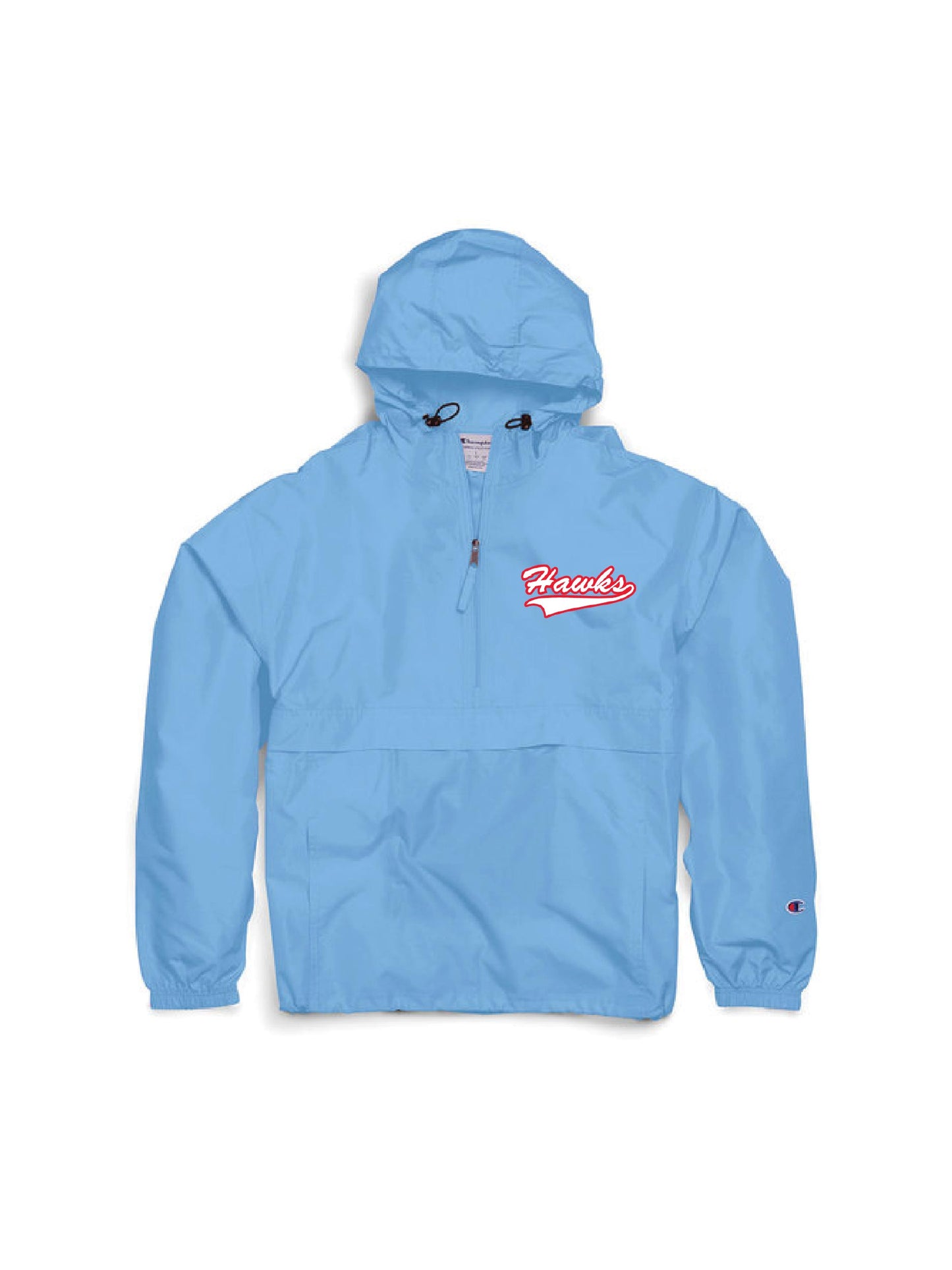 Hawks303. Champion Adult Packable Anorak Quarter-Zip Jacket