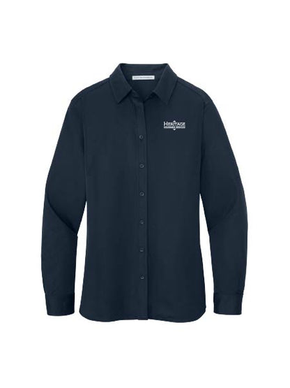 HI100. Port Authority® Ladies Dimension Knit Dress Shirt