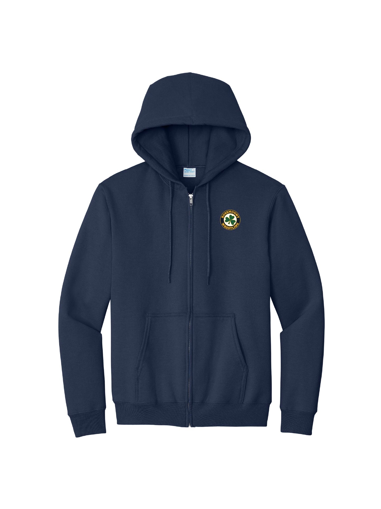 IW305. Port & Co™ Essential Fleece Full-Zip Hooded Sweatshirt