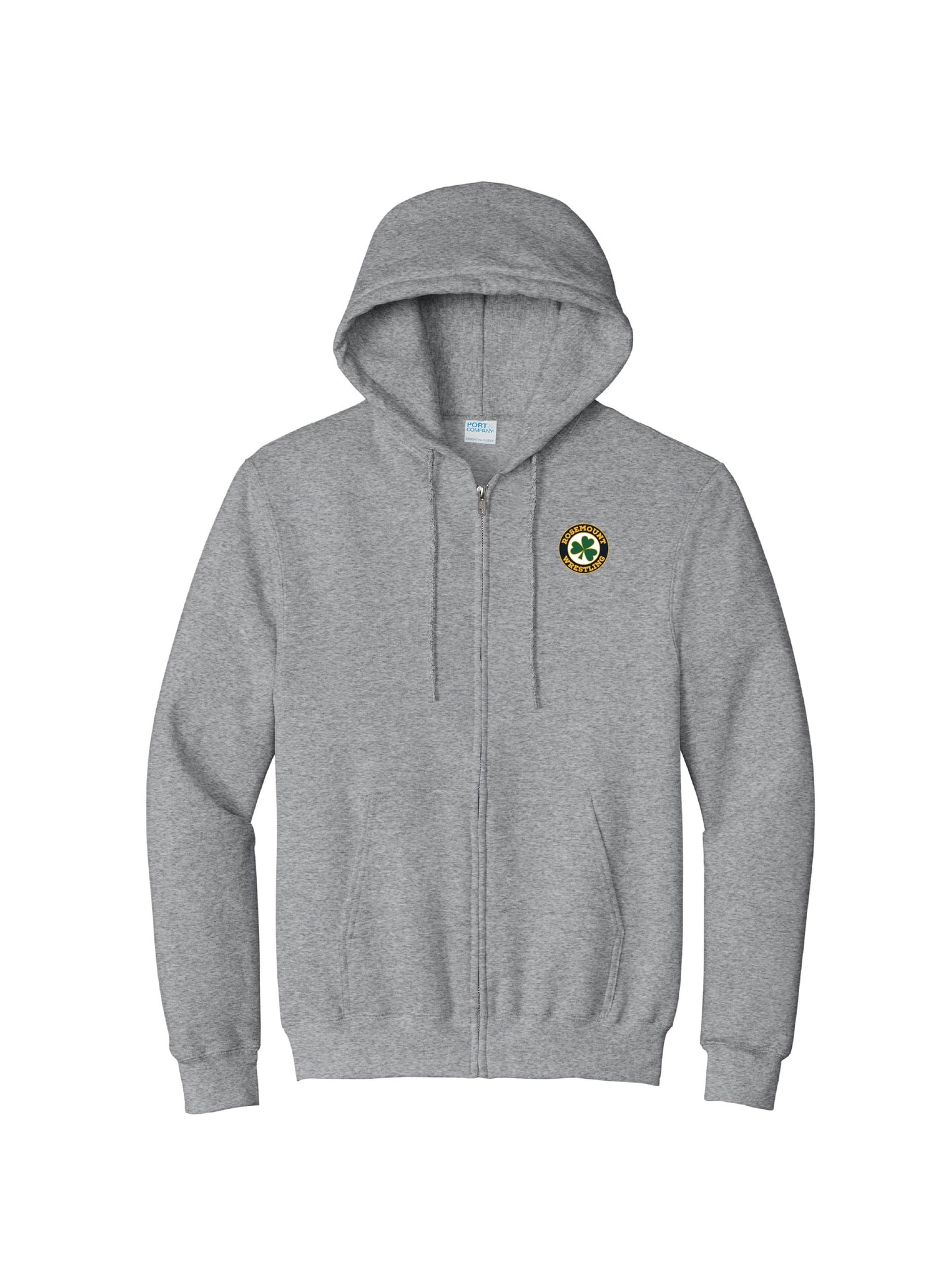 IW305. Port & Co™ Essential Fleece Full-Zip Hooded Sweatshirt