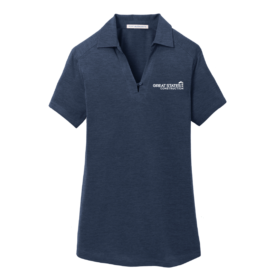 GSC102. Port Authority® Ladies Digi Heather Performance Polo Shirt
