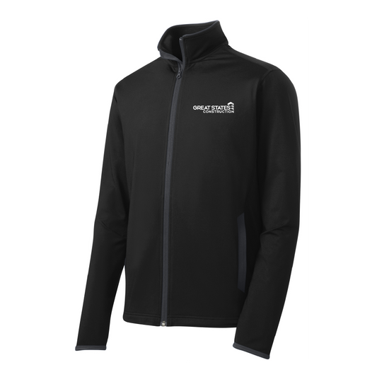 GSC219. Sport-Tek® Men's Sport-Wick® Stretch Contrast Full-Zip Jacket