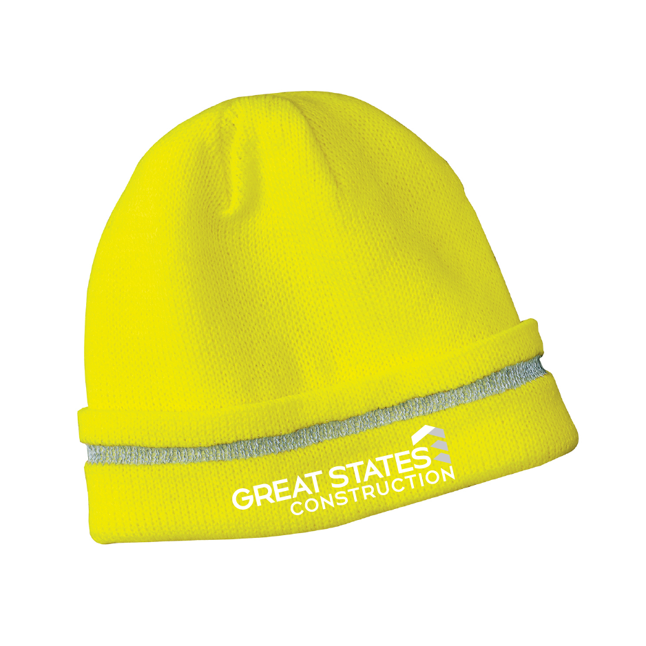 GSC500. CornerStone® - Enhanced Visibility Beanie with Reflective Stripe