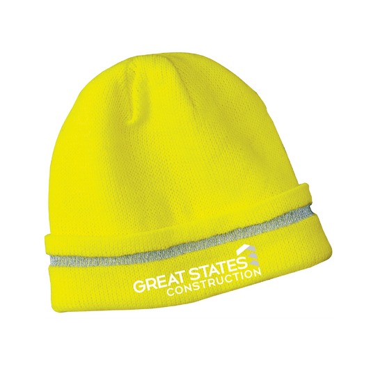 GSC500. CornerStone® - Enhanced Visibility Beanie with Reflective Stripe