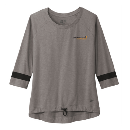 GSC104. New Era® Ladies Tri-Blend 3/4 Sleeve Tee