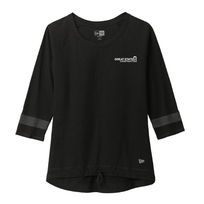GSC104. New Era® Ladies Tri-Blend 3/4 Sleeve Tee