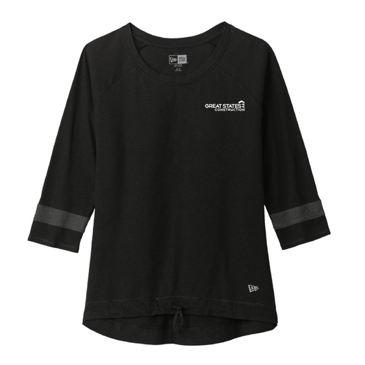 GSC104. New Era® Ladies Tri-Blend 3/4 Sleeve Tee