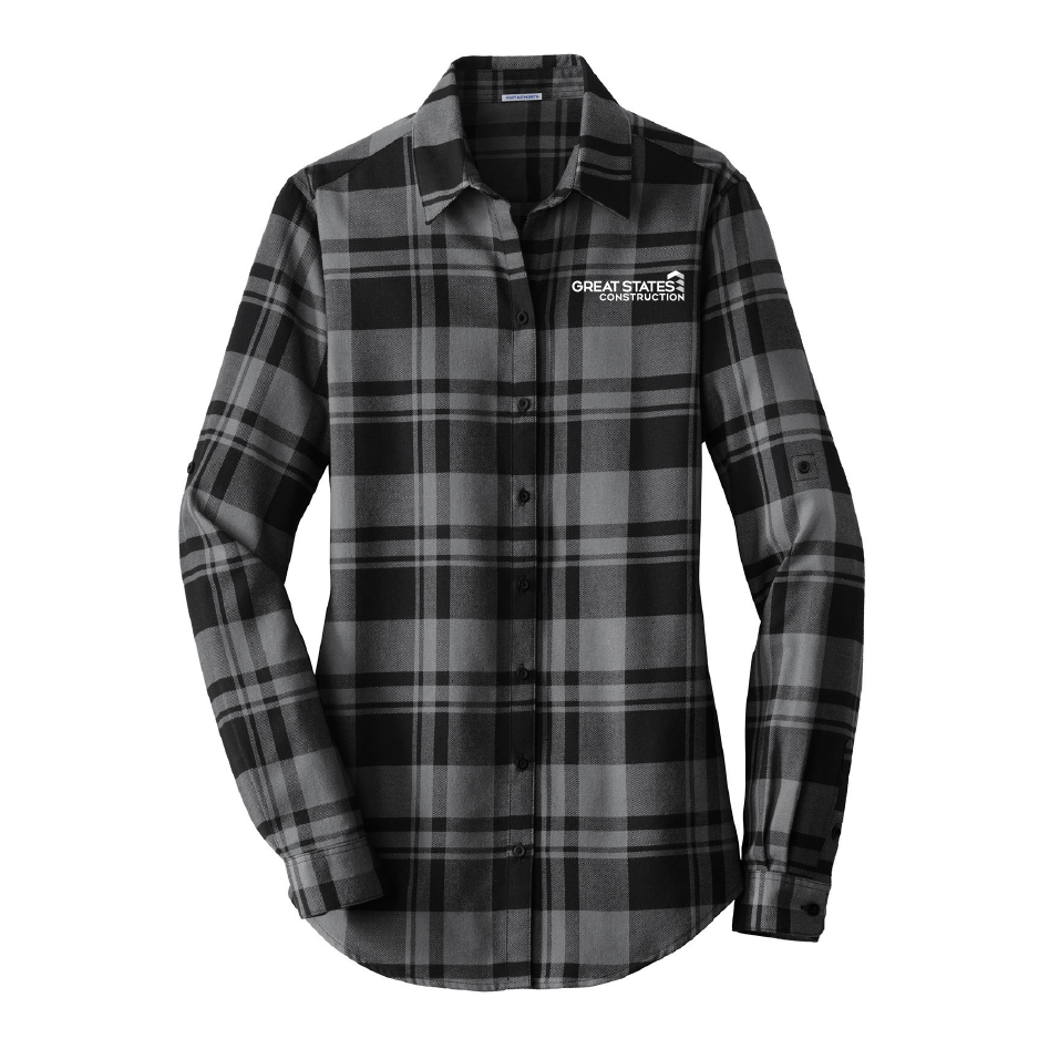 GSC114. Port Authority® Ladies Plaid Flannel Tunic