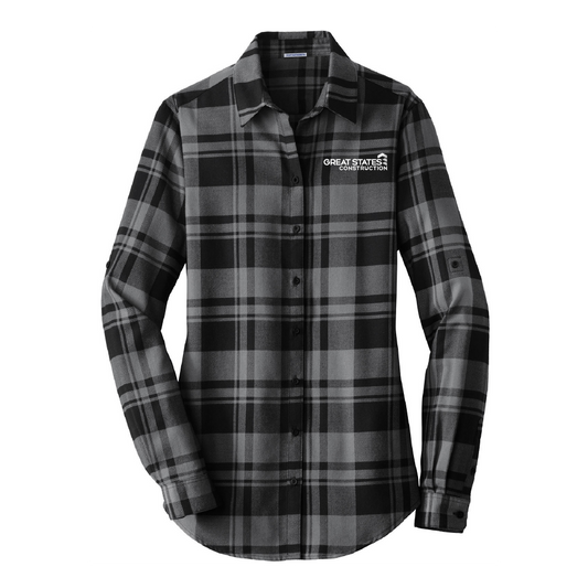 GSC114. Port Authority® Ladies Plaid Flannel Tunic