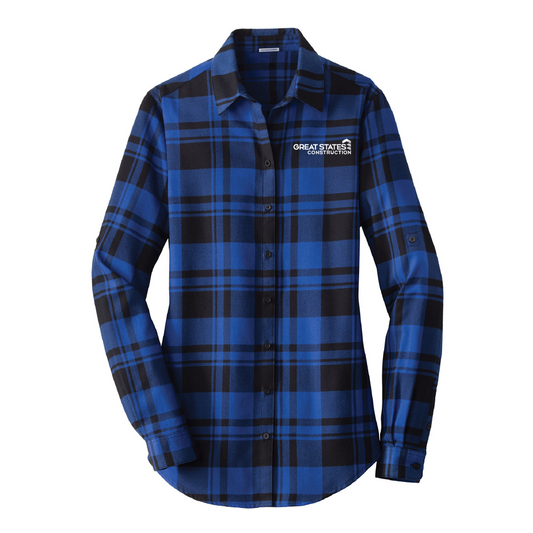 GSC114. Port Authority® Ladies Plaid Flannel Tunic