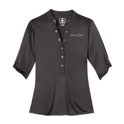 MAW102. Ladies’ 3/4-Sleeve Crush Henley