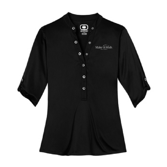 MAW102. Ladies’ 3/4-Sleeve Crush Henley