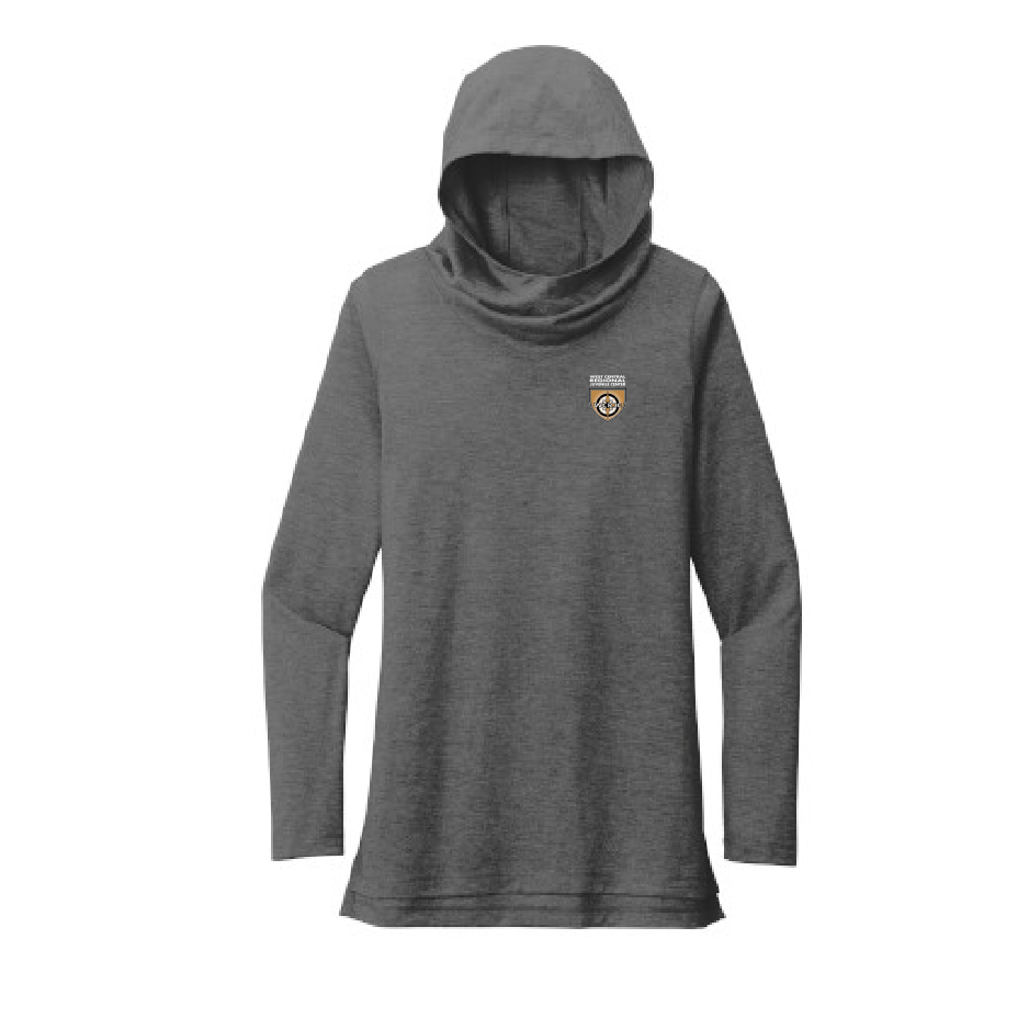 WRJ106. Sport-Tek ® Ladies PosiCharge ® Tri-Blend Wicking Long Sleeve Hoodie