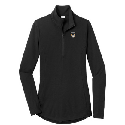 WRJ102. Sport-Tek ® Ladies PosiCharge ® Tri-Blend Wicking 1/4-Zip Pullover