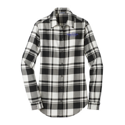 MAW103. Ladies' Port Authority® Plaid Flannel Tunic