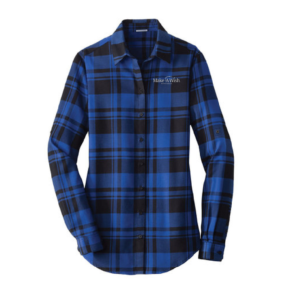 MAW103. Ladies' Port Authority® Plaid Flannel Tunic