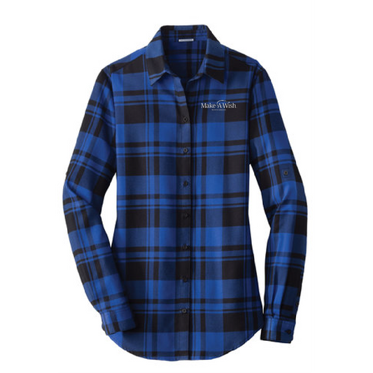 MAW103. Ladies' Port Authority® Plaid Flannel Tunic