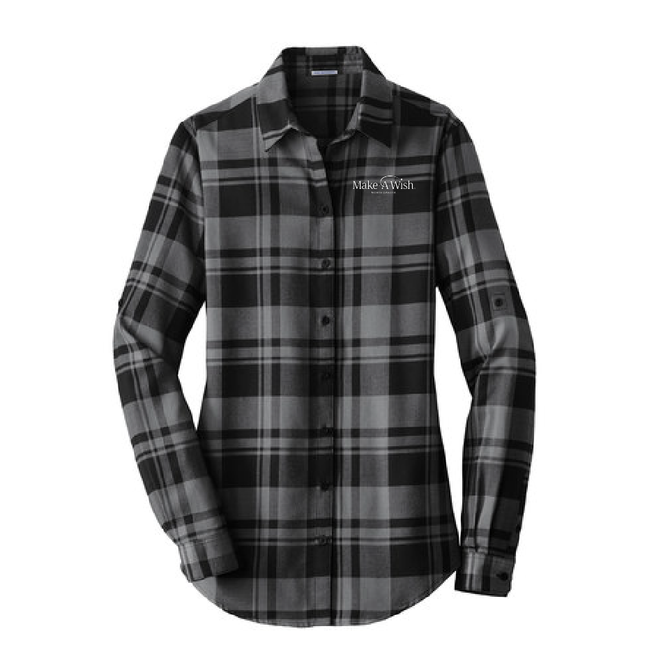 MAW103. Ladies' Port Authority® Plaid Flannel Tunic