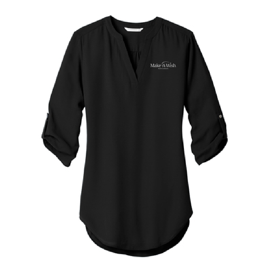 MAW105. Ladies' Port Authority® 3/4-Sleeve Tunic Blouse