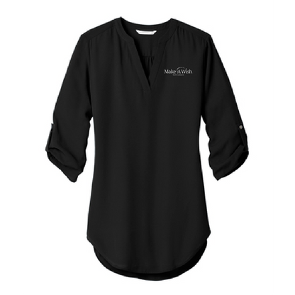 MAW105. Ladies' Port Authority® 3/4-Sleeve Tunic Blouse